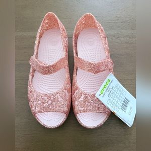 Crocs, Girls' Isabella Flower flat, size 12, new